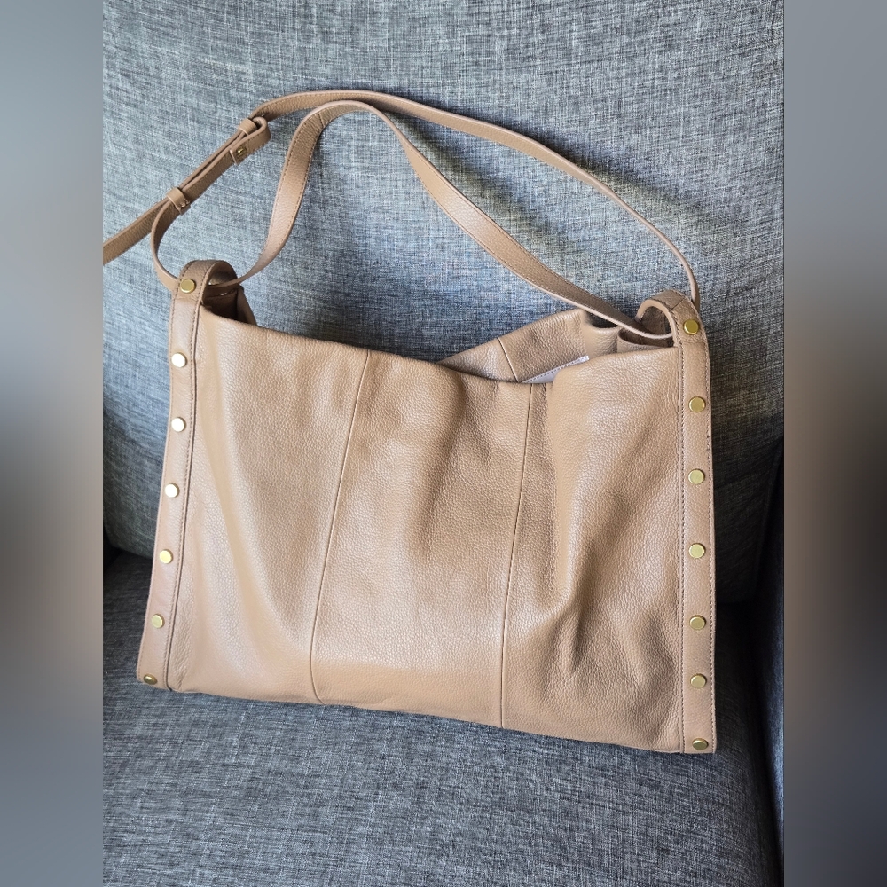 Vince Camuto Lisha Studded Tote Bag - Spiced Almond Color